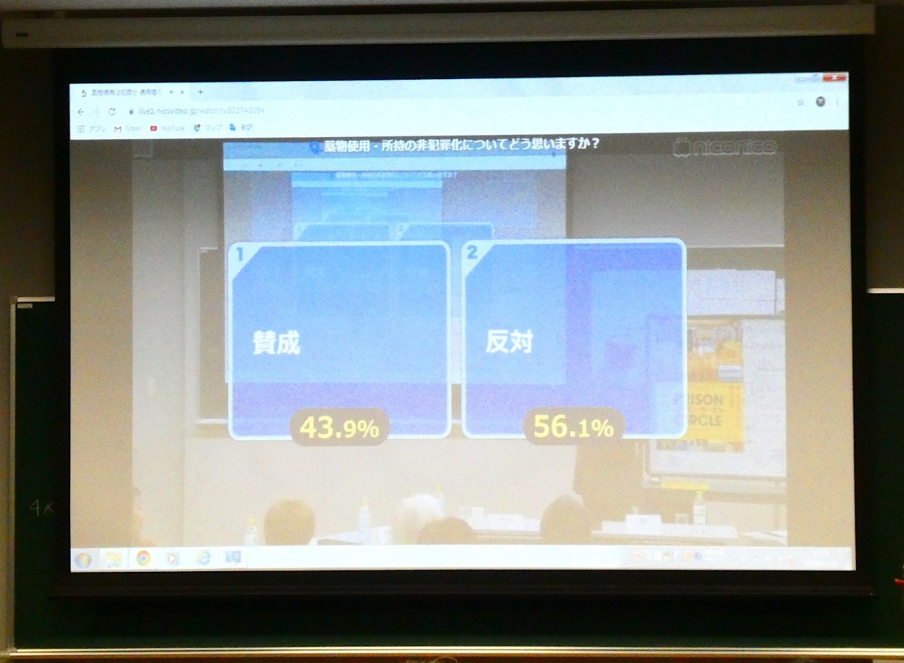 「薬物使用・所持の非犯罪化についてどう思いますか?」