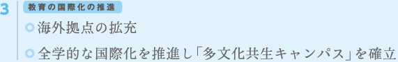 教育の国際化の推進