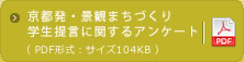 京都発・景観まちづくり学生提言に関するアンケート