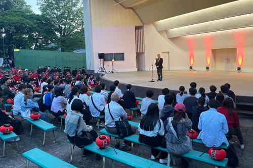 第104回龍谷大学創立記念降誕会提灯行列へ出席