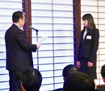 2015年度親和会
海外研修奨学金（春期）・学生活動奨励金授与式