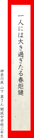 一人には大き過ぎたる春炬燵