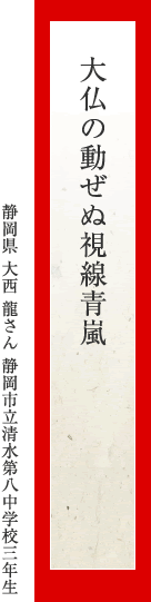 大仏の動ぜぬ視線青嵐