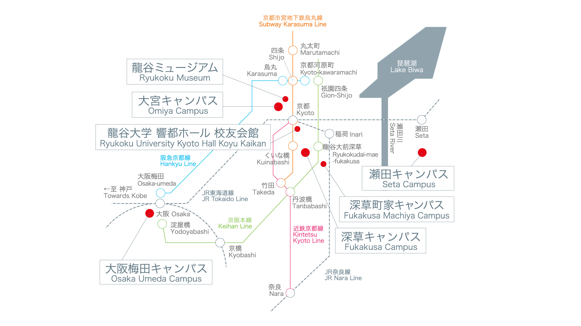 近畿圏 アクセスマップ