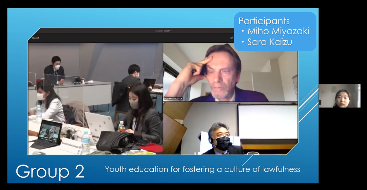 ユースフォーラム参加学生による報告のようす2