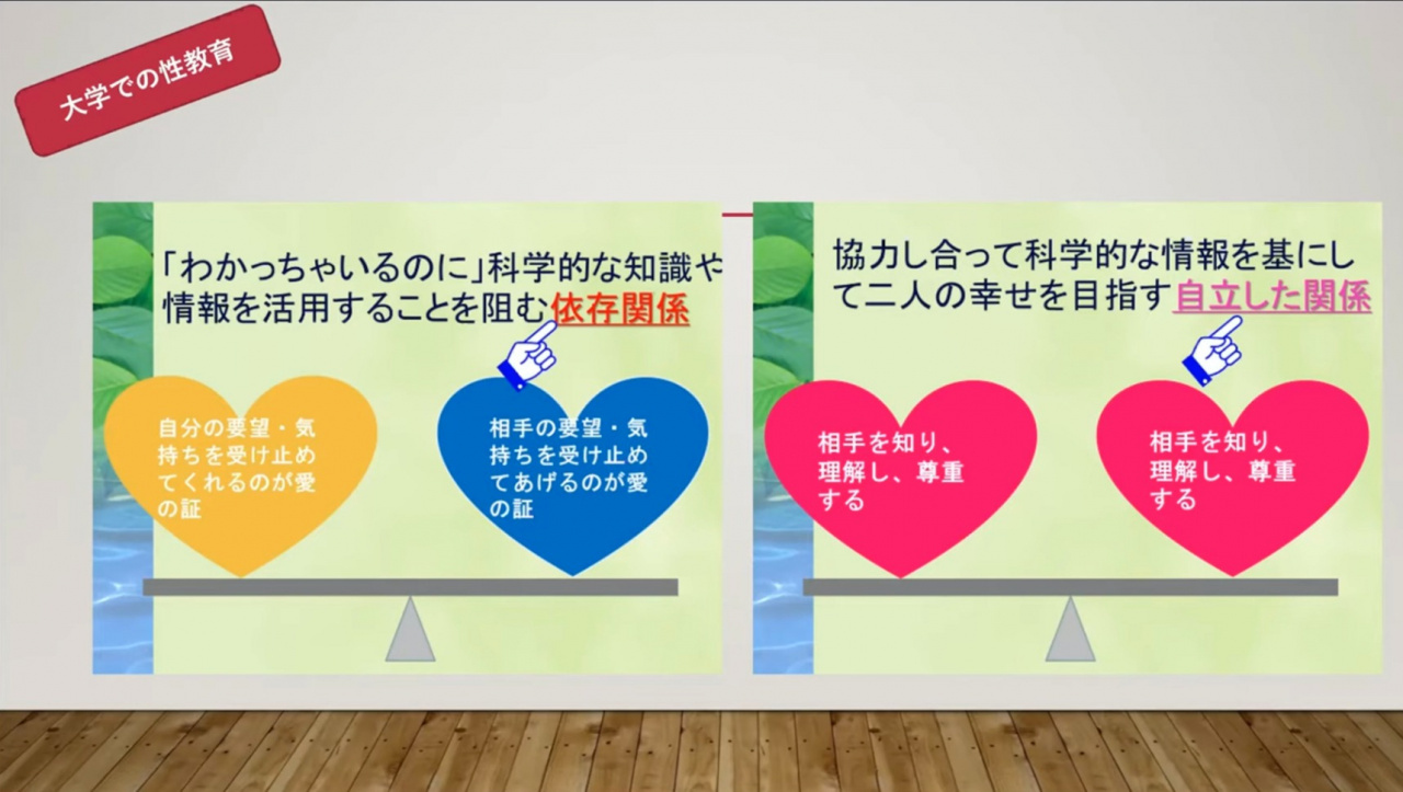 高校や大学などの授業で使用したスライドを紹介