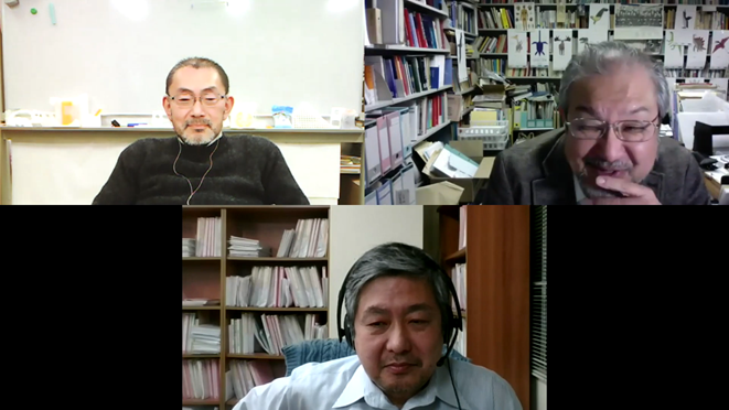 写真左:河合潤教授/右:石塚伸一教授/下:岩井信弁護士