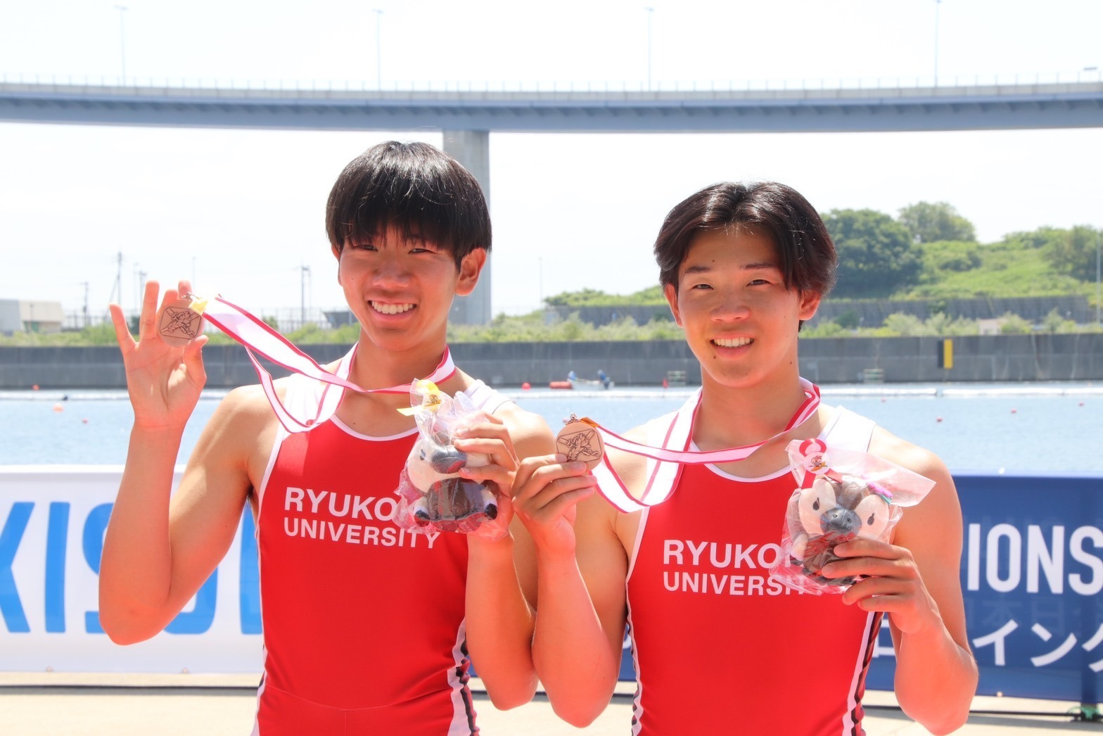 端艇部 全日本ローイング選手権大会 男子軽量級ダブルスカルで3位入賞